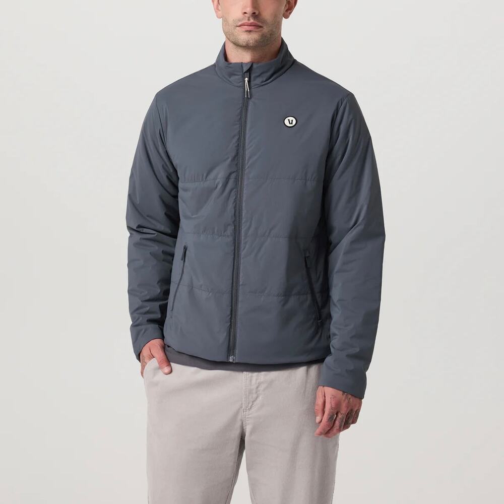 VUORI Echo Insulated 2.0 Moonlight Jacket Large NEW Lightweight Grey Primaloft
